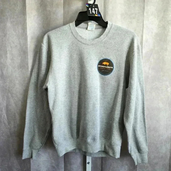 Port & Company Gray Long Sleeve Crewneck Pullover Sweater XL Extra Large - Picture 1 of 4